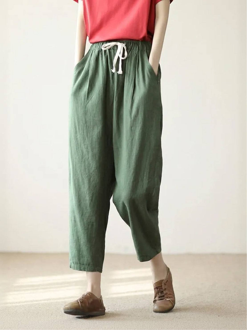Amalia | Pantalon décontracté pour femmes avec cordon de serrage