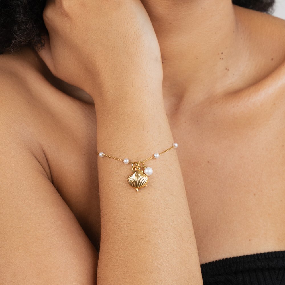 Bracelet avec coquillages