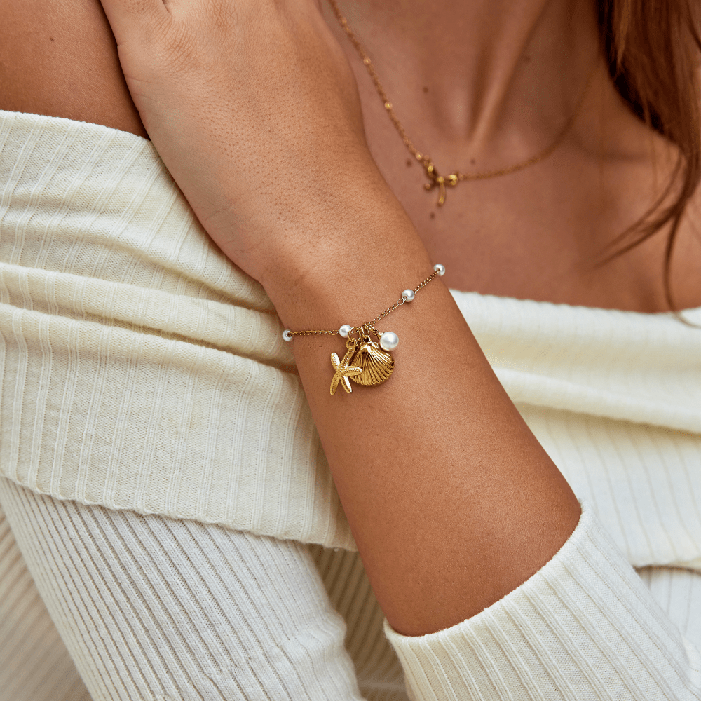 Bracelet avec coquillages