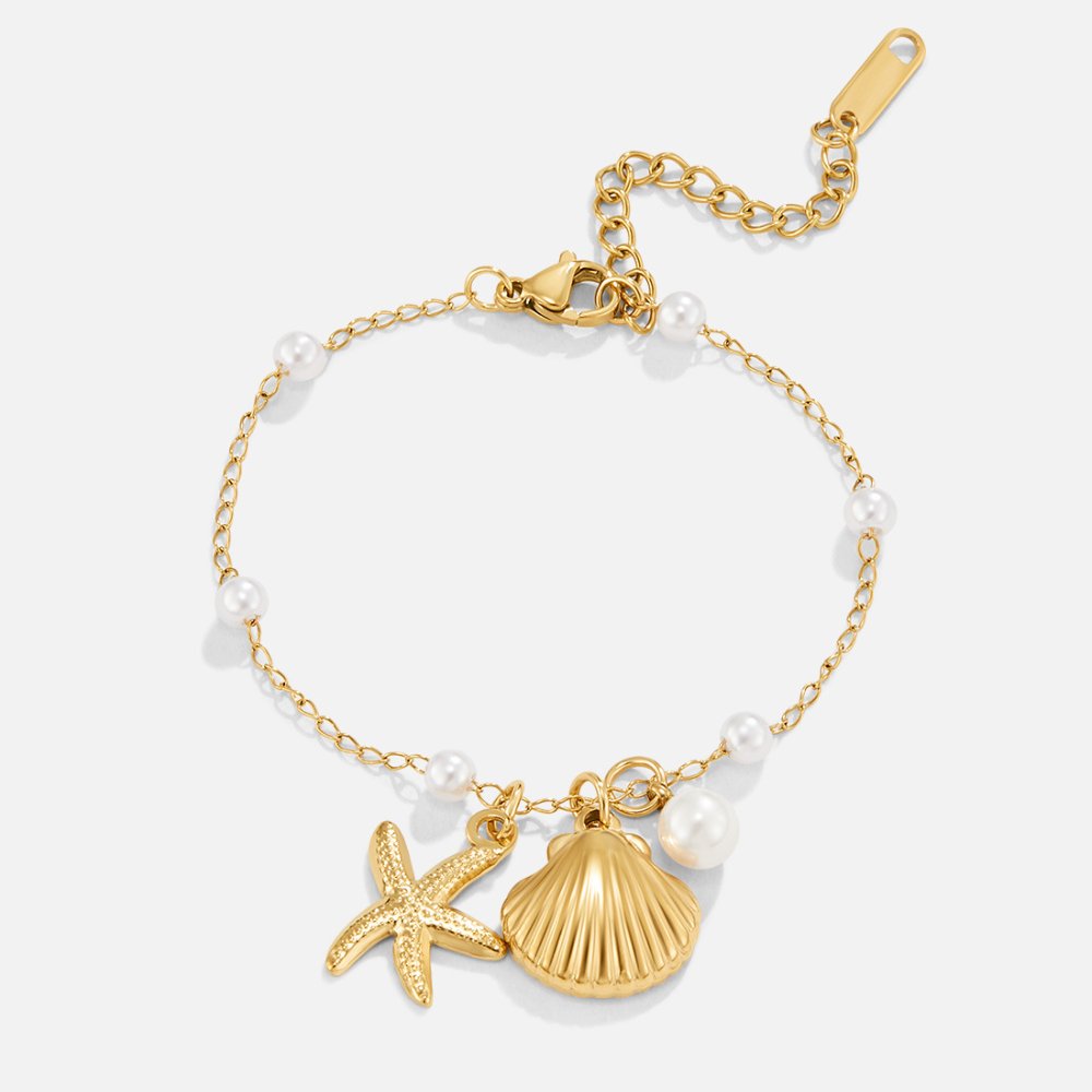 Bracelet avec coquillages