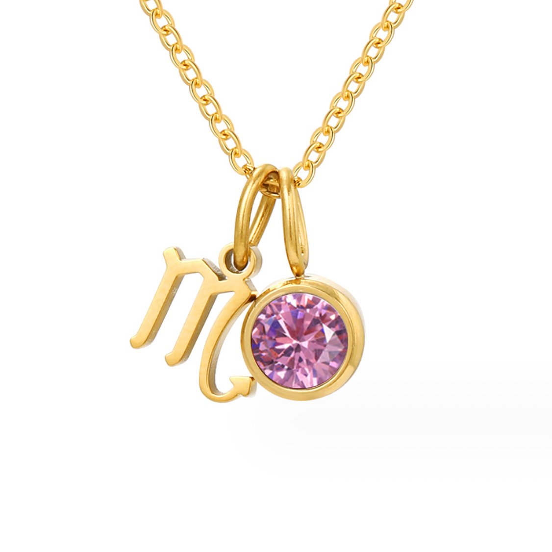 Le collier de pierre de naissance zodiaque