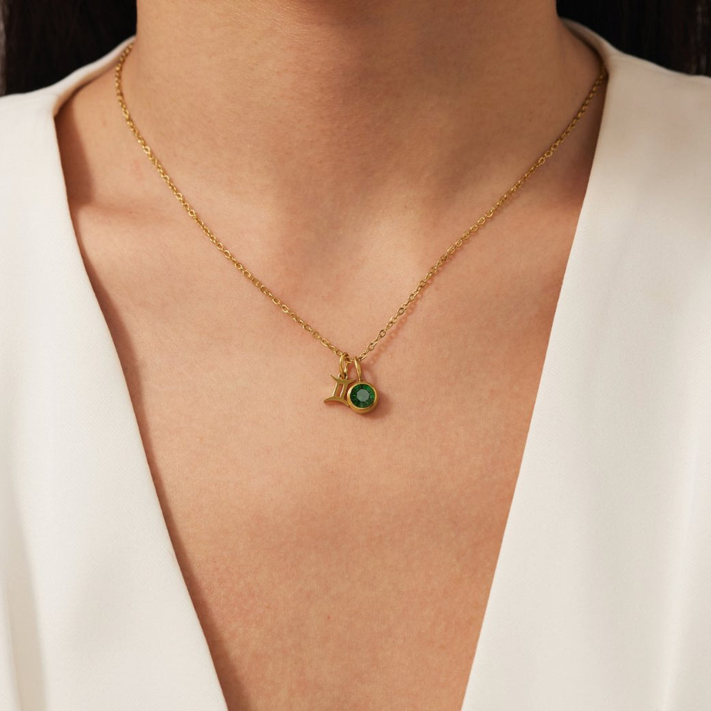 Le collier de pierre de naissance zodiaque