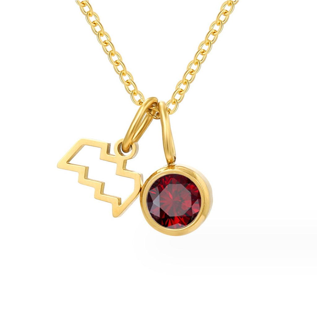 Le collier de pierre de naissance zodiaque