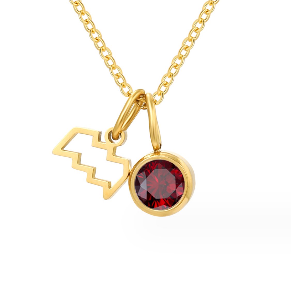 Le collier de pierre de naissance zodiaque