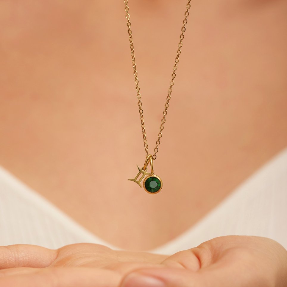 Le collier de pierre de naissance zodiaque