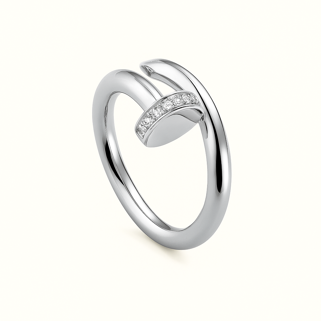 Bague-griffe ornée de cristaux