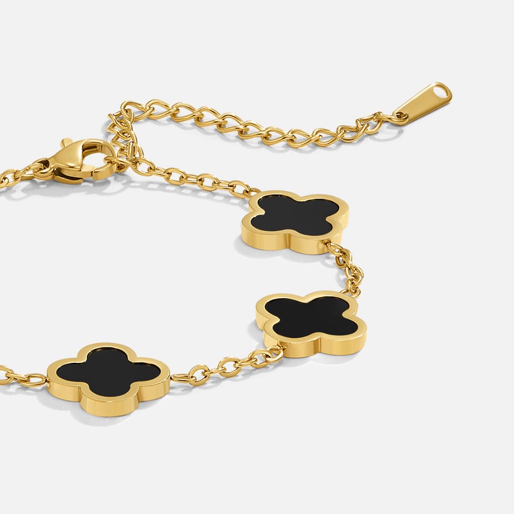 Bracelet Trèfle Noir