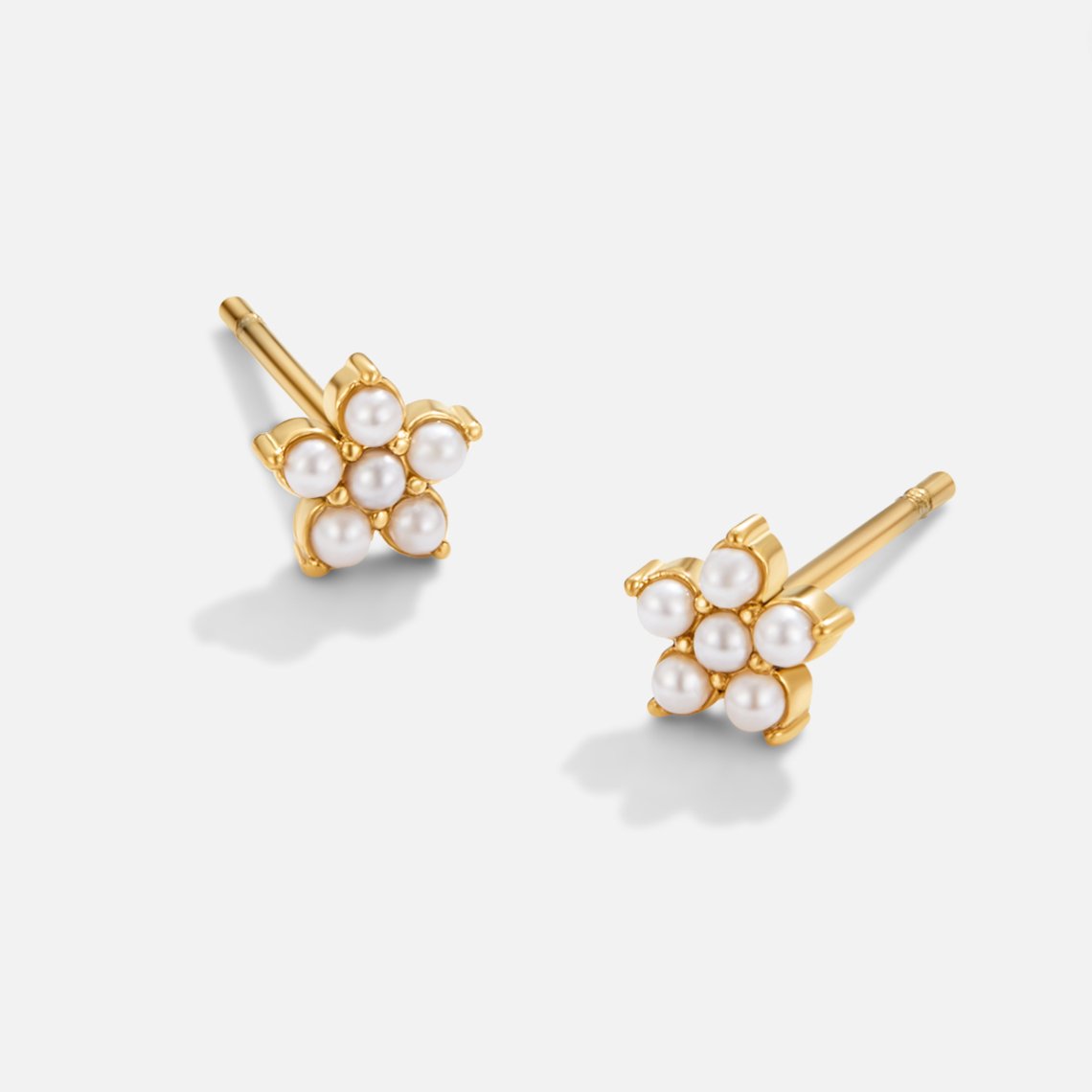 Boucles d'oreilles Perle Fleurie