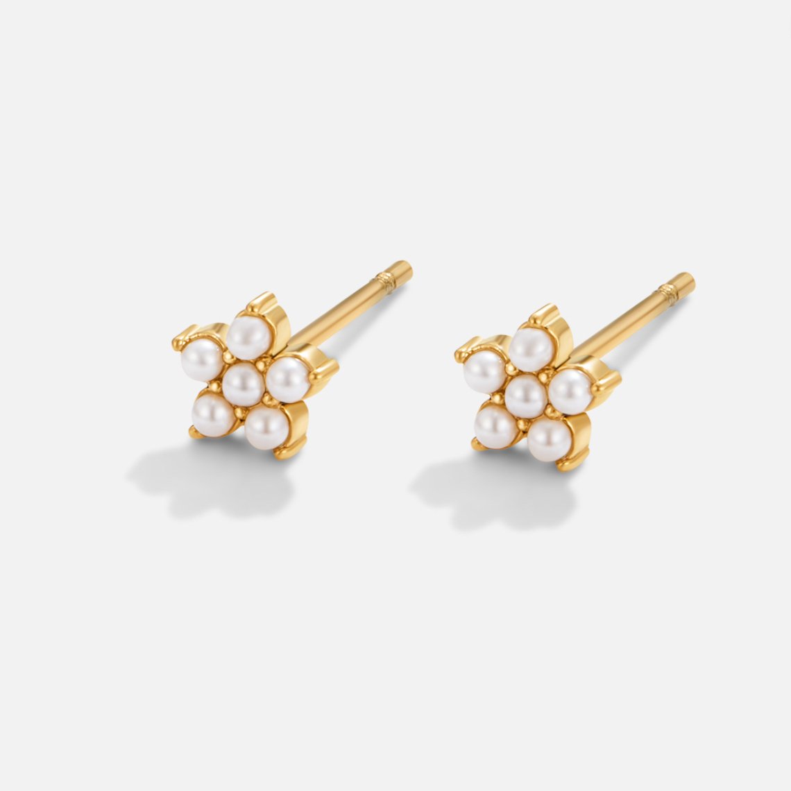 Boucles d'oreilles Perle Fleurie