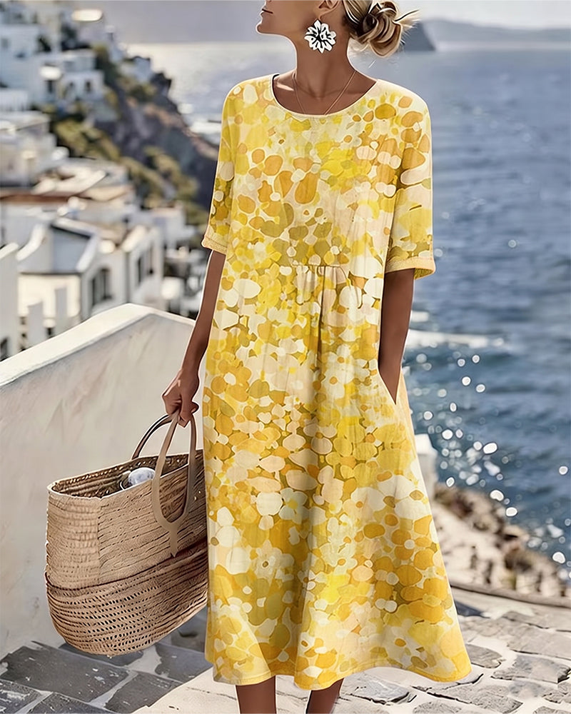 Robe ample imprimée