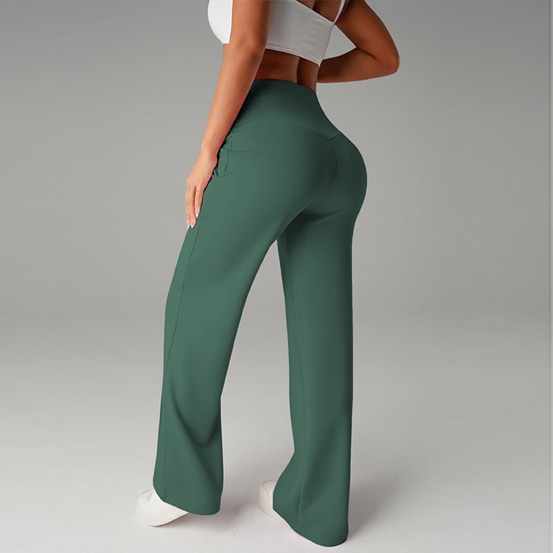 Niselle - Pantalon Femme Uni à Jambes Droites