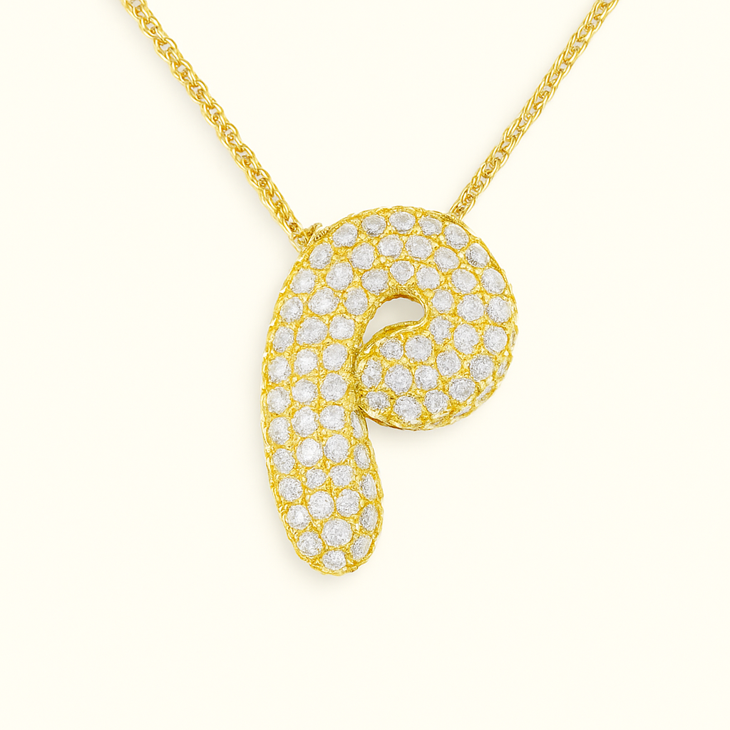 Collier initiales dorées