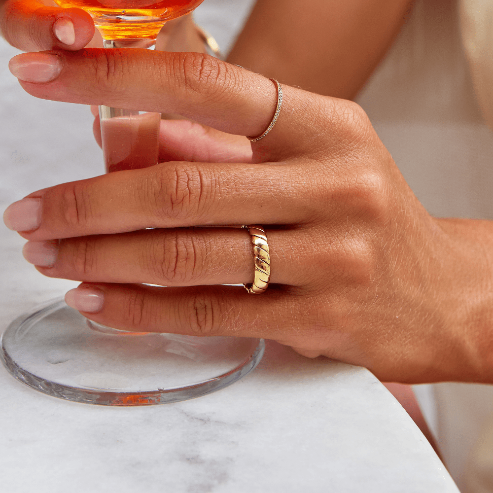 Bague infini torsadée Amelie Calira