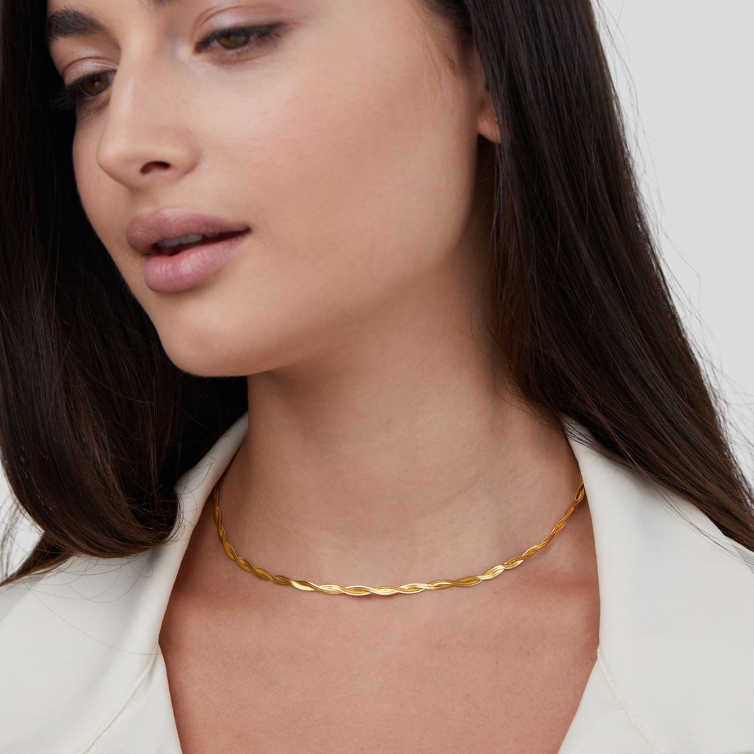 Collier chaîne torsadée Odette