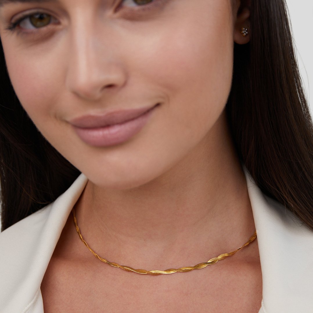 Collier chaîne torsadée Odette