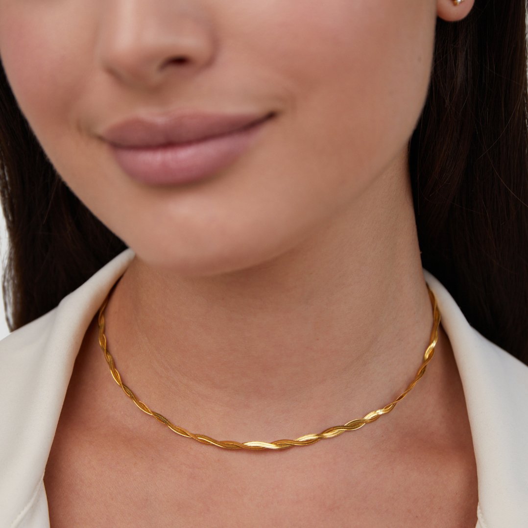 Collier chaîne torsadée Odette
