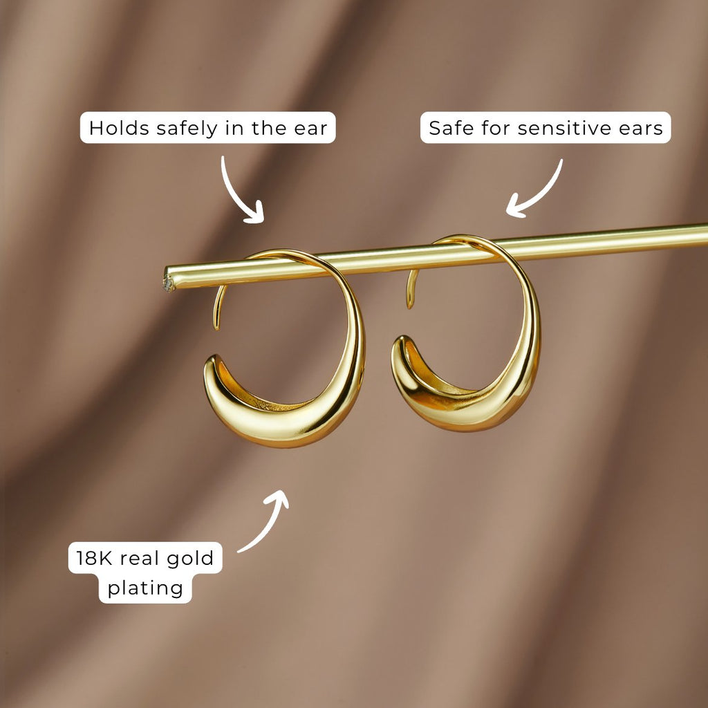 Boucles d'oreilles créoles discrètes