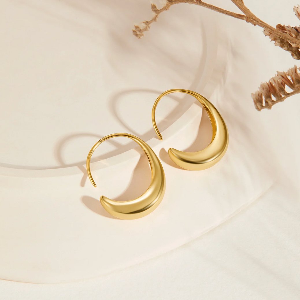 Boucles d'oreilles créoles discrètes