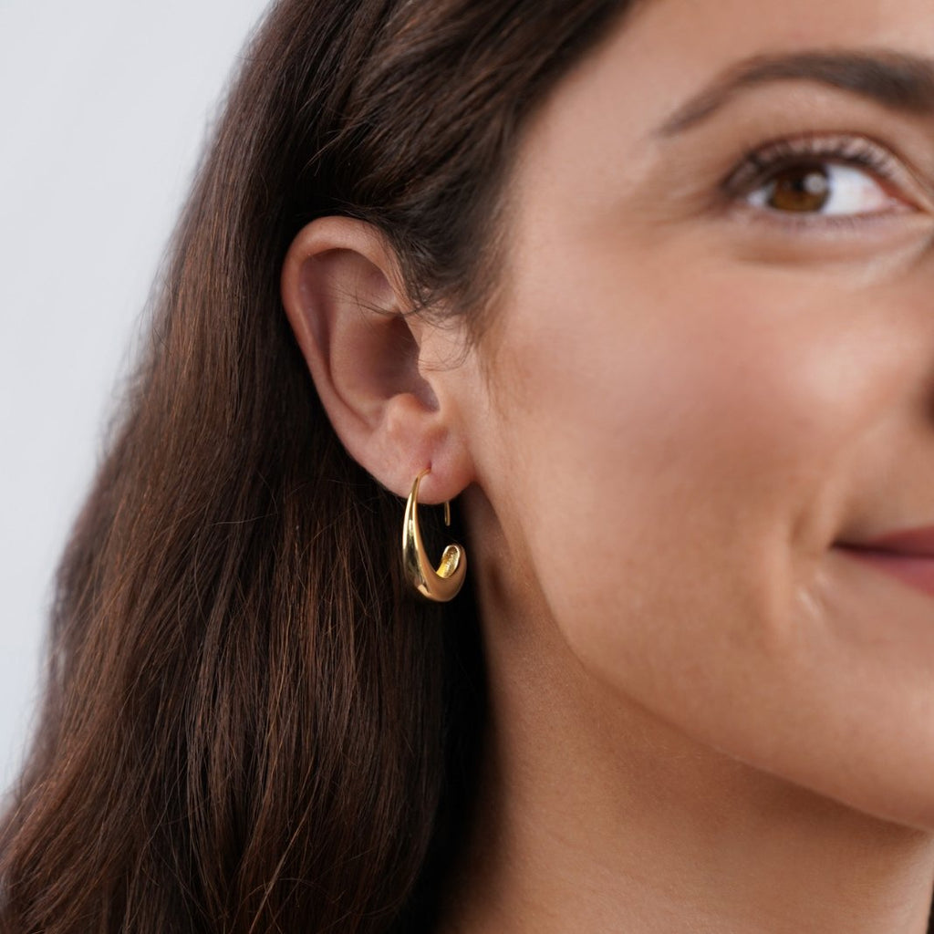 Boucles d'oreilles créoles discrètes