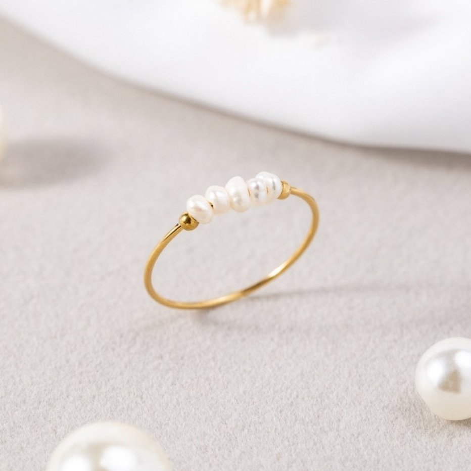 Bague Classique Perles d'Eau Douce