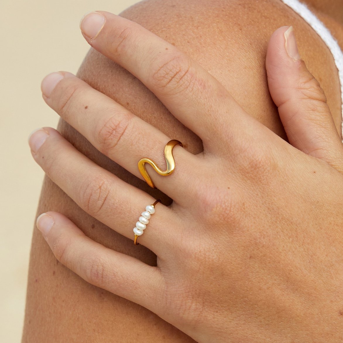 Bague Classique Perles d'Eau Douce