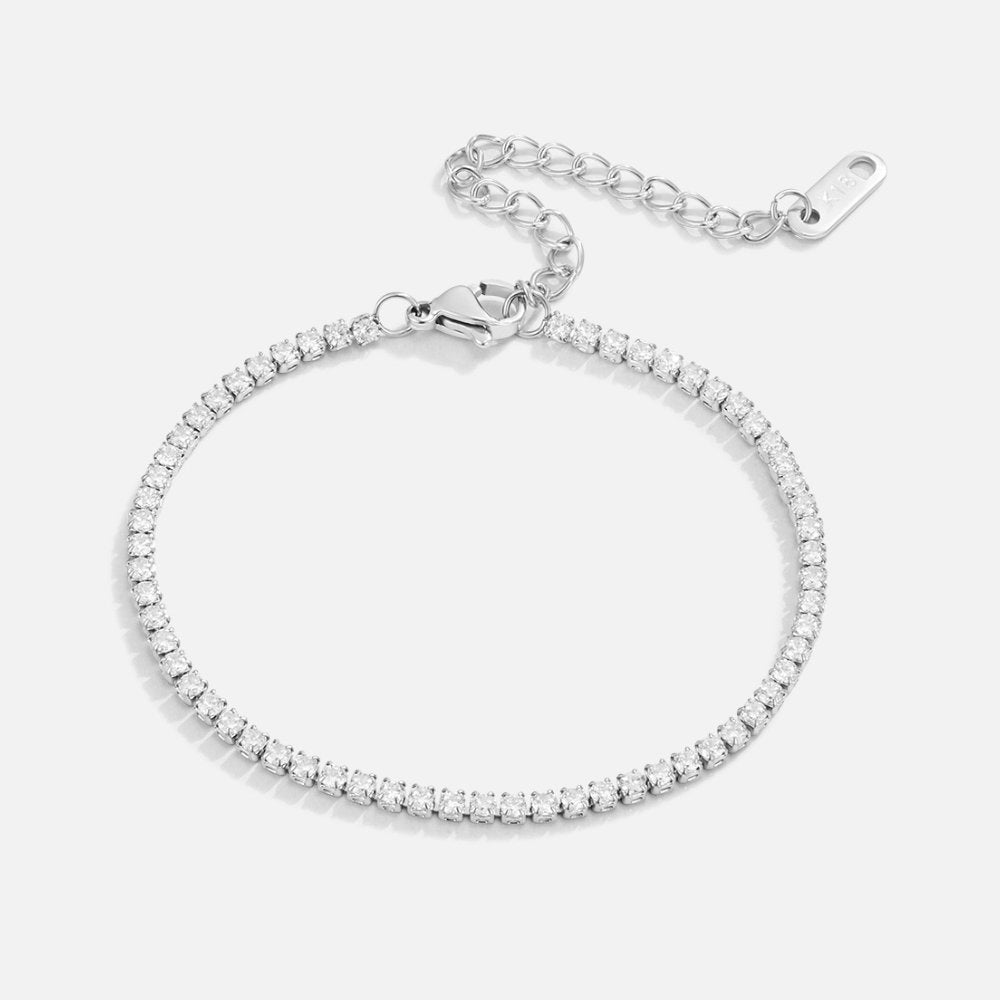 Bracelet de tennis classique en argent