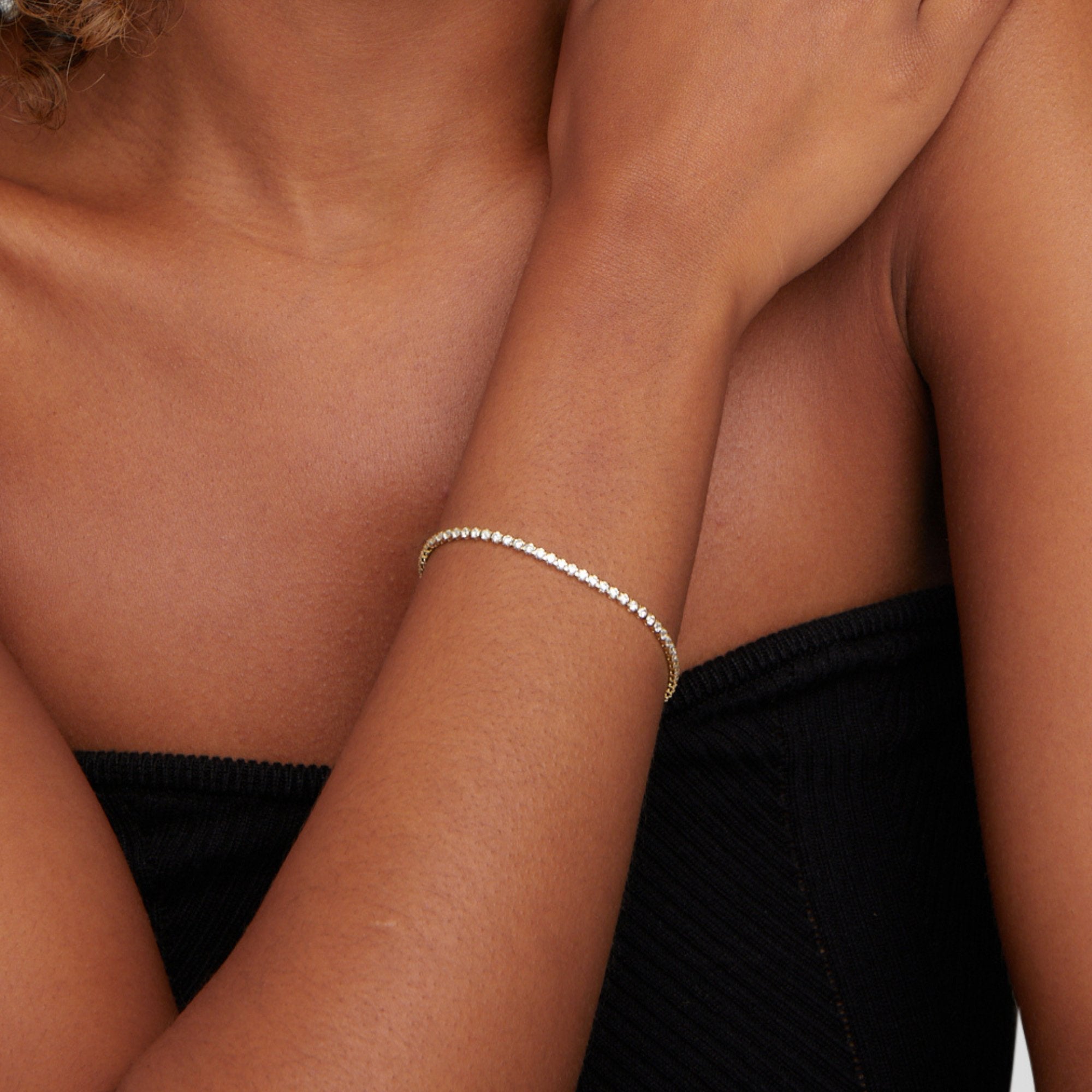 Bracelet de tennis classique en argent
