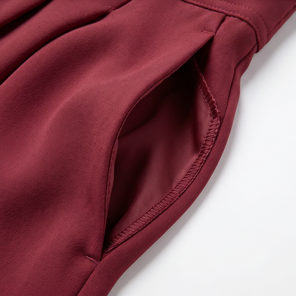 Pantalon Palazzo Femme Curvella – Plissé, Coupe Fluide