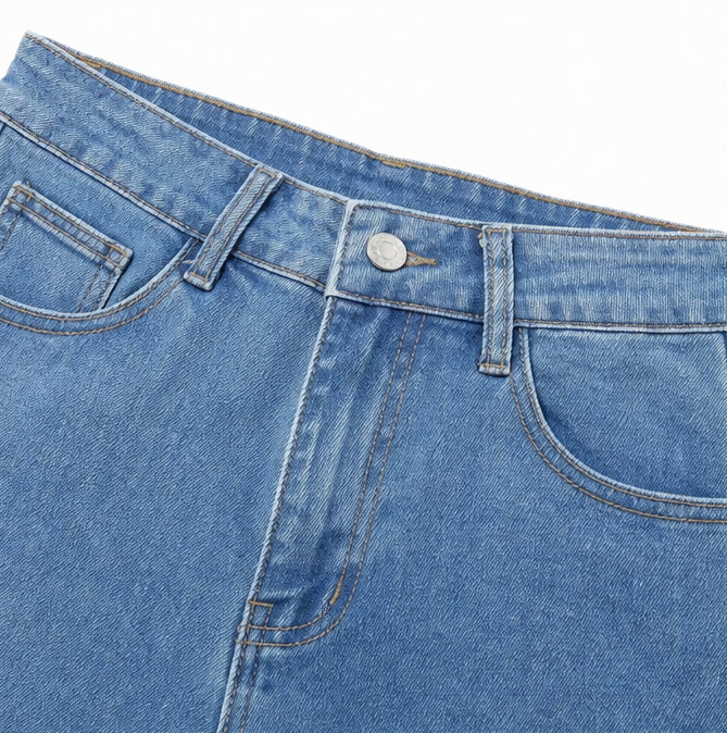 Jean Évasé Femme Curvella – Taille Haute, Coupe Sculptante