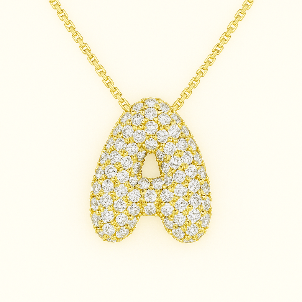 Collier initiales dorées