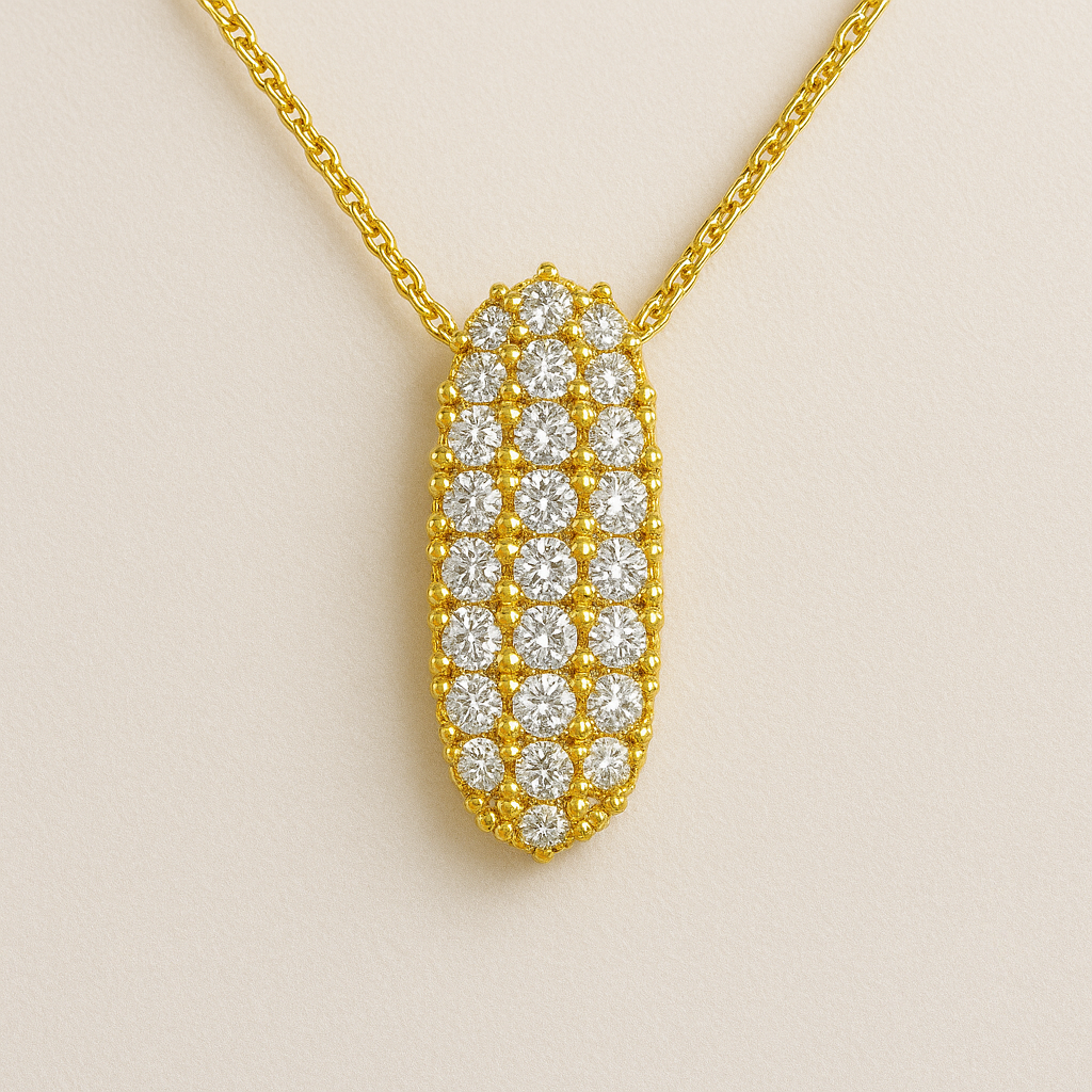 Collier initiales dorées