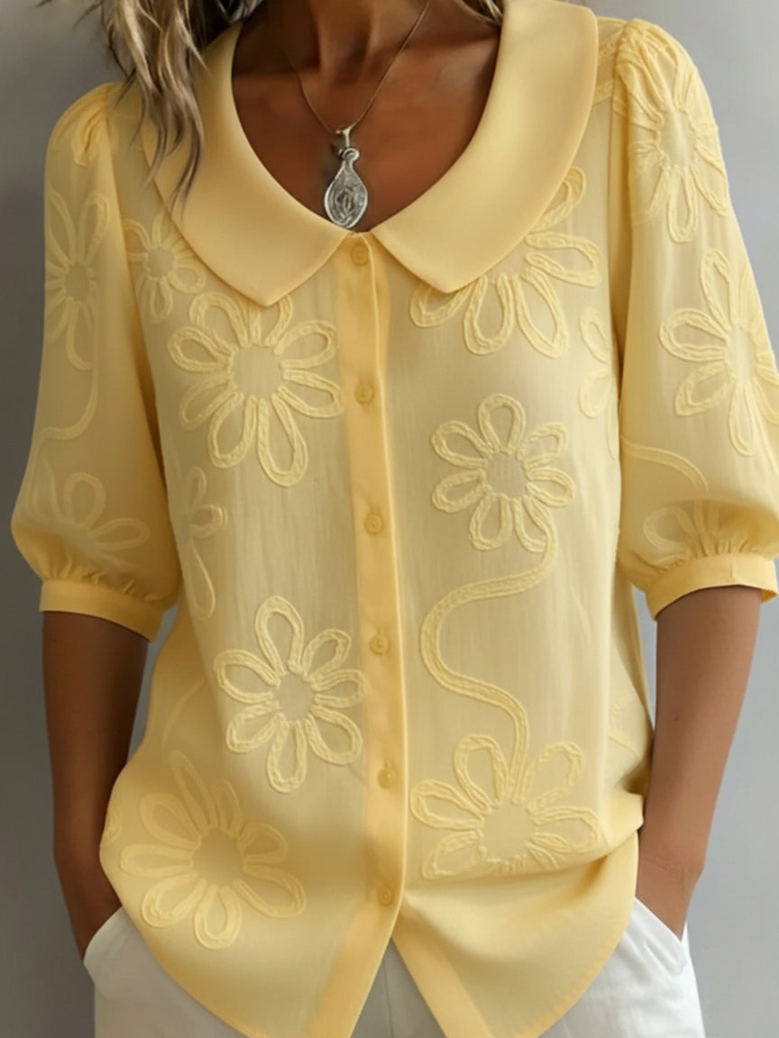 Aurélie - Blouse légère à fleurs élégance naturelle