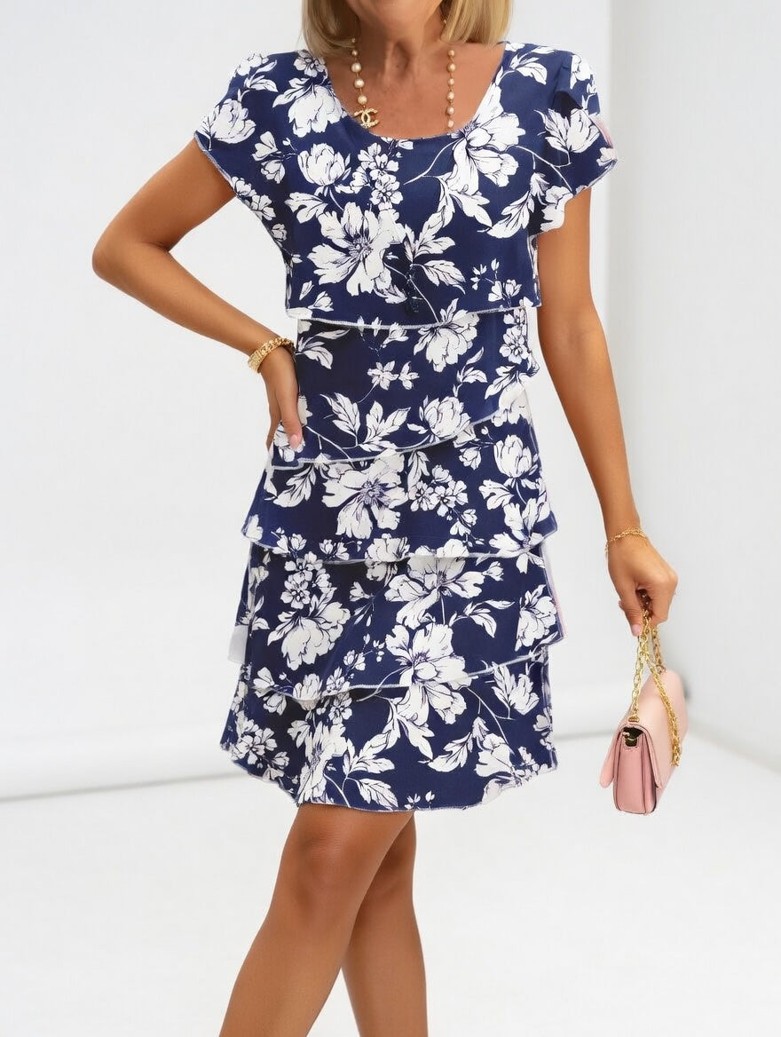 Floréline - Robe florale légère élégante estivale