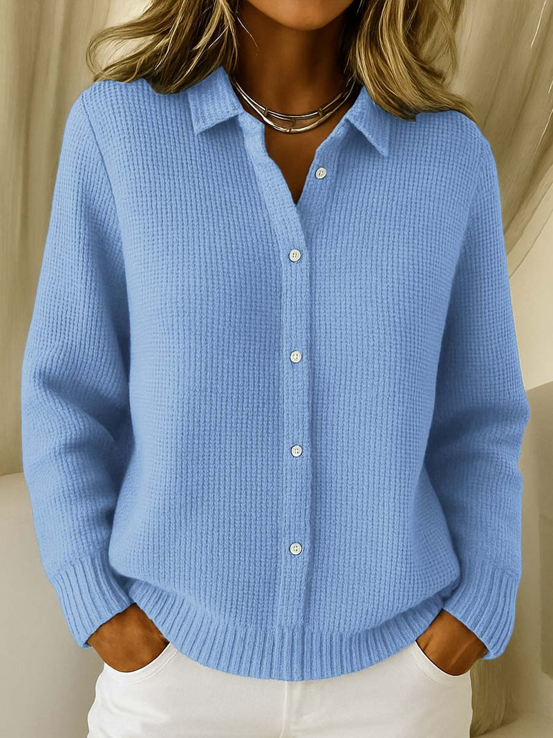 NATALIA – BLOUSE EN TRICOT RIBBÉ DOUCE