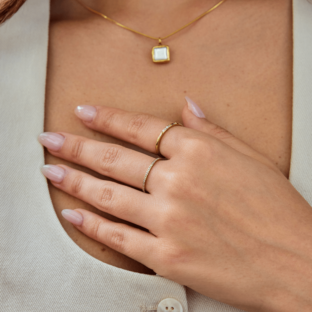 Bague Éternité en or 18 carats