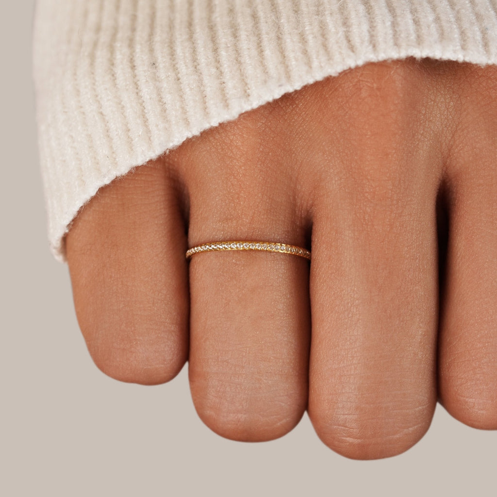 Bague Éternité en or 18 carats