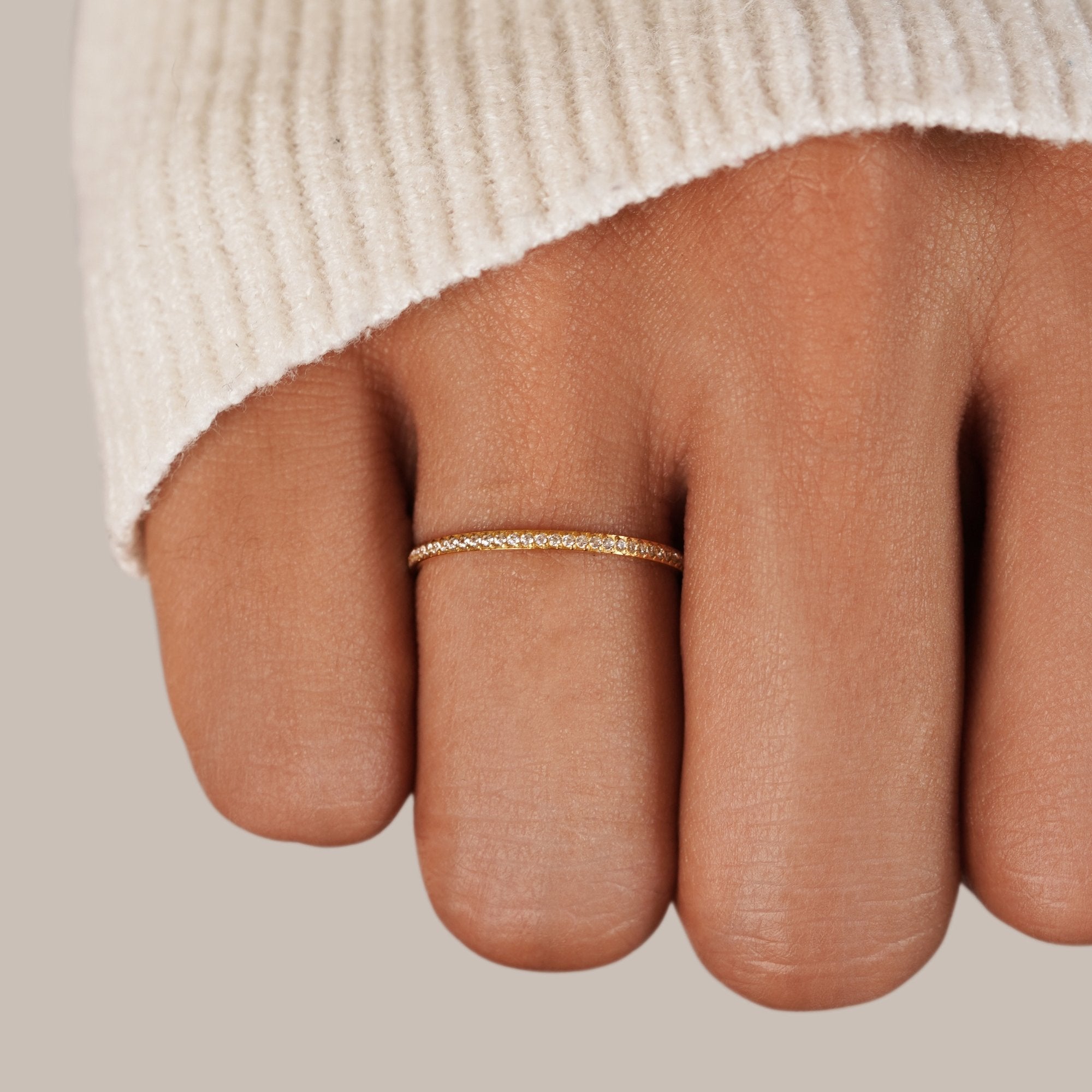 Bague Éternité en or 18 carats