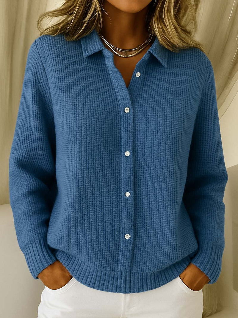 NATALIA – BLOUSE EN TRICOT RIBBÉ DOUCE