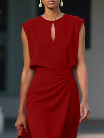 María - Robe midi de créateur