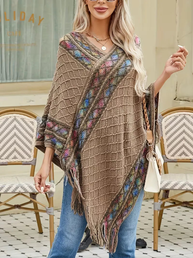 Pull oversize avec col en V