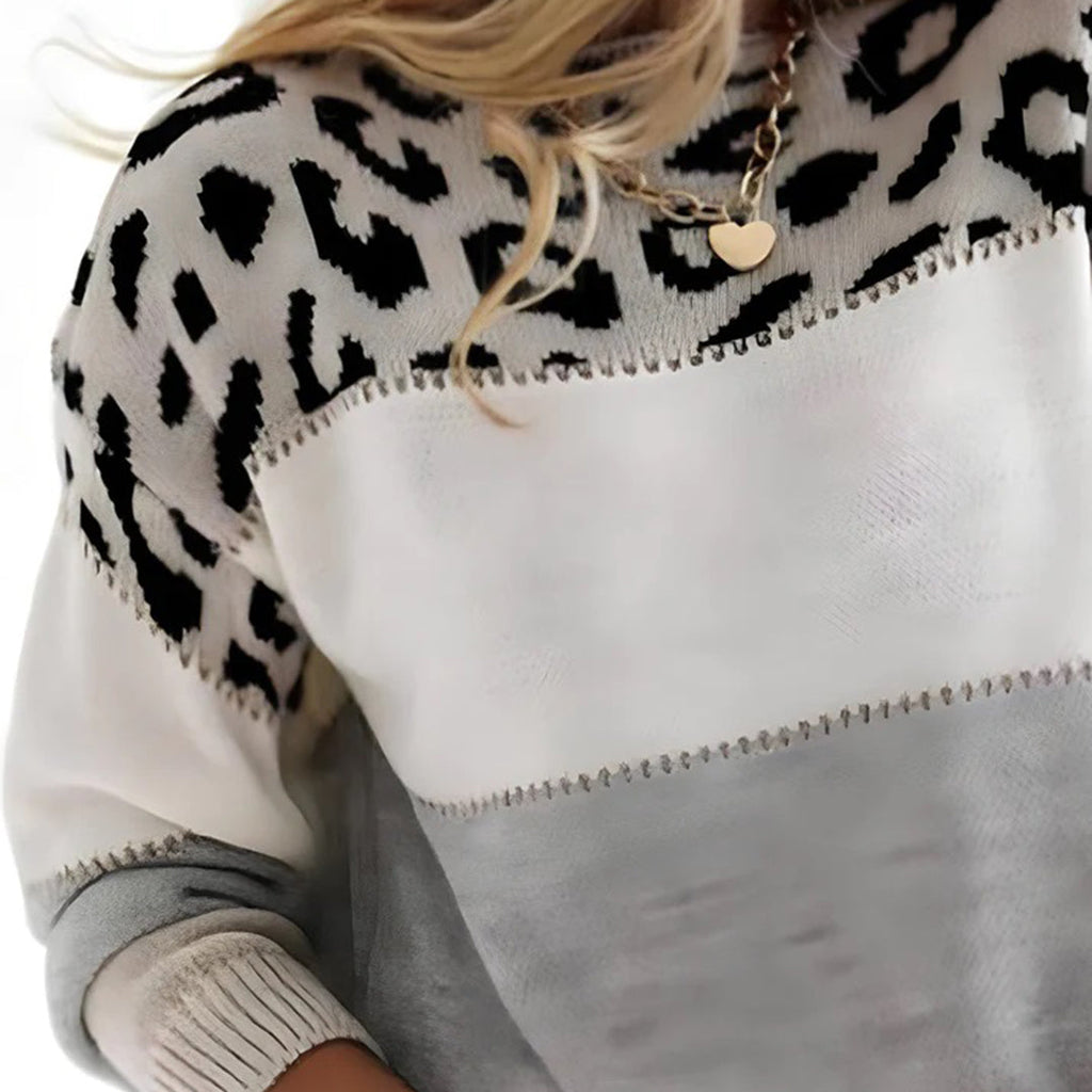 FAYENNE | Pull tendance pour femmes avec imprimé panthère
