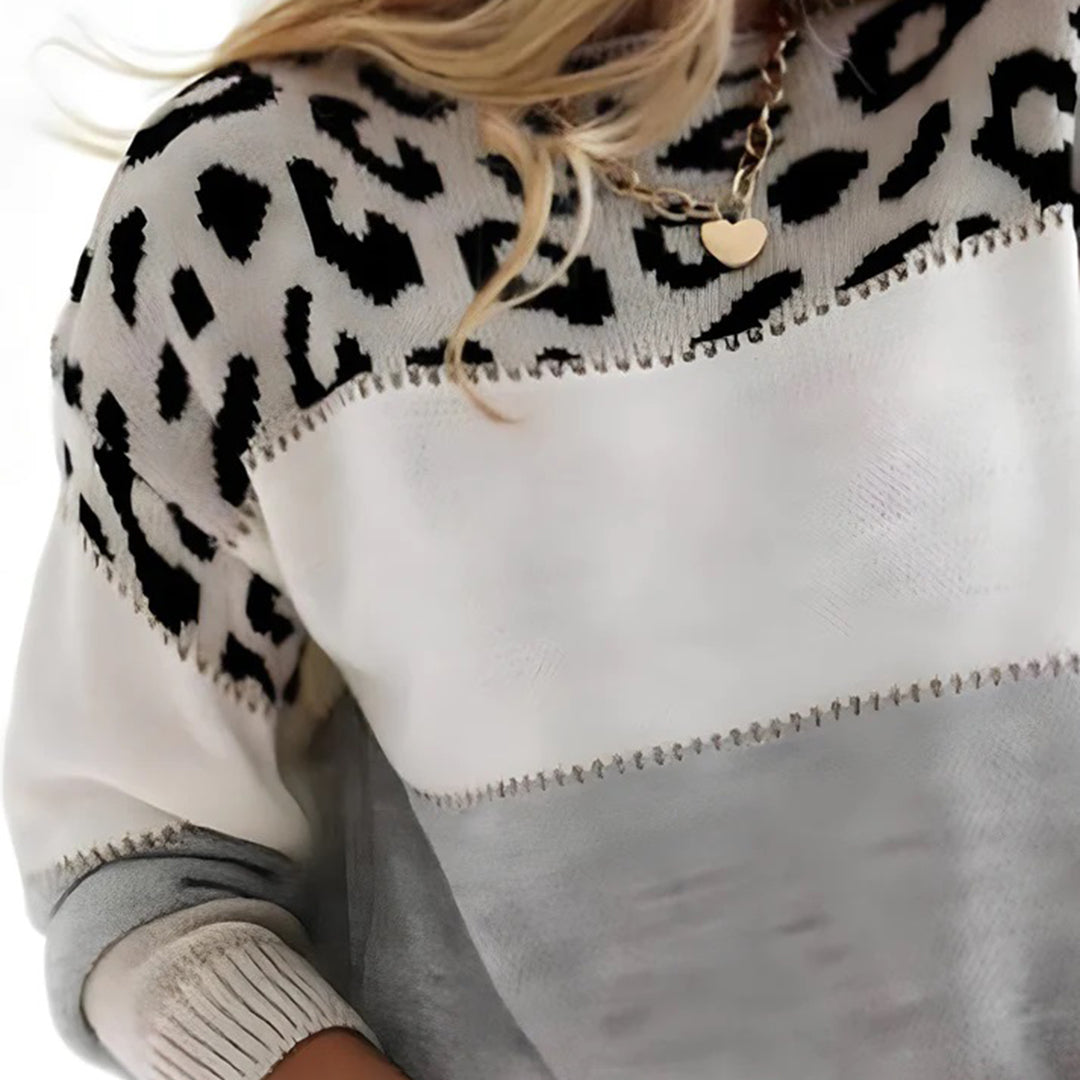 FAYENNE | Pull tendance pour femmes avec imprimé panthère