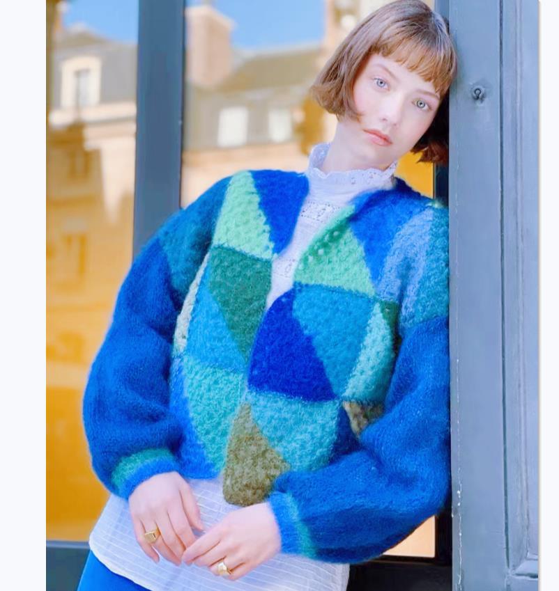 Femke | Pull en laine tricoté coloré
