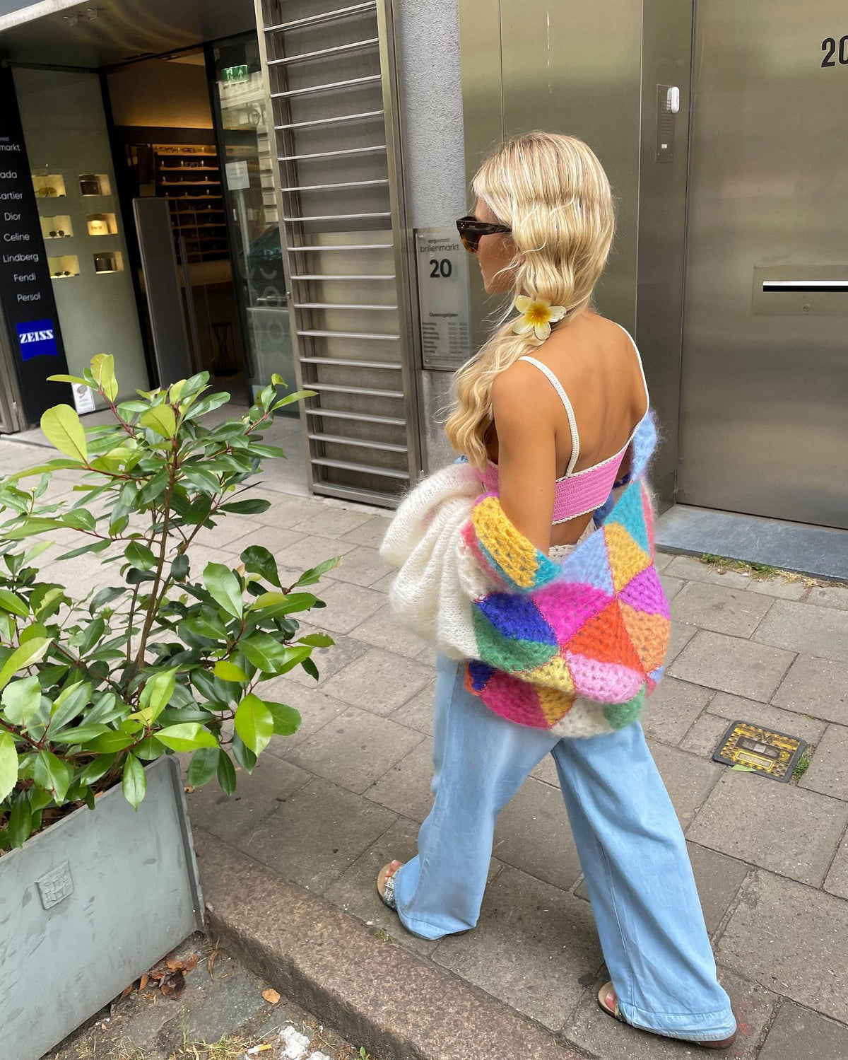 Femke | Pull en laine tricoté coloré