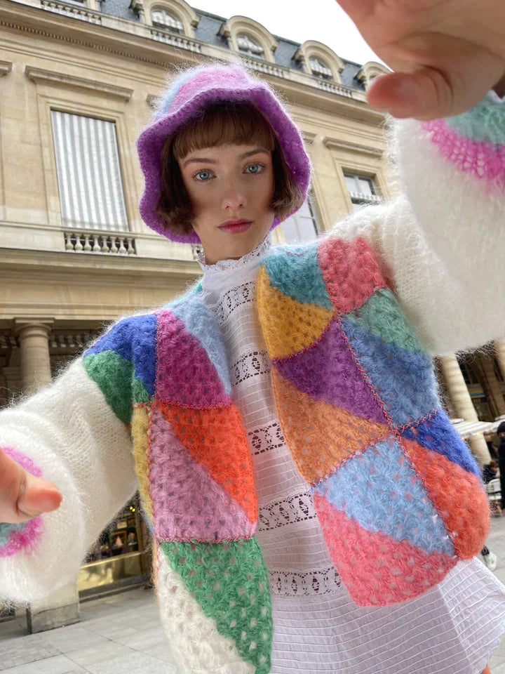 Femke | Pull en laine tricoté coloré