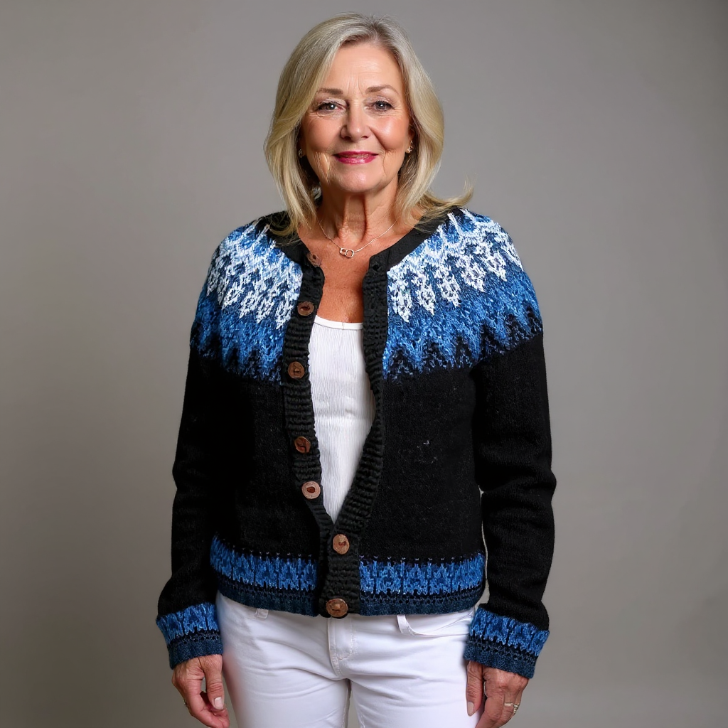 Givanna | Cardigan Vintage Islandais