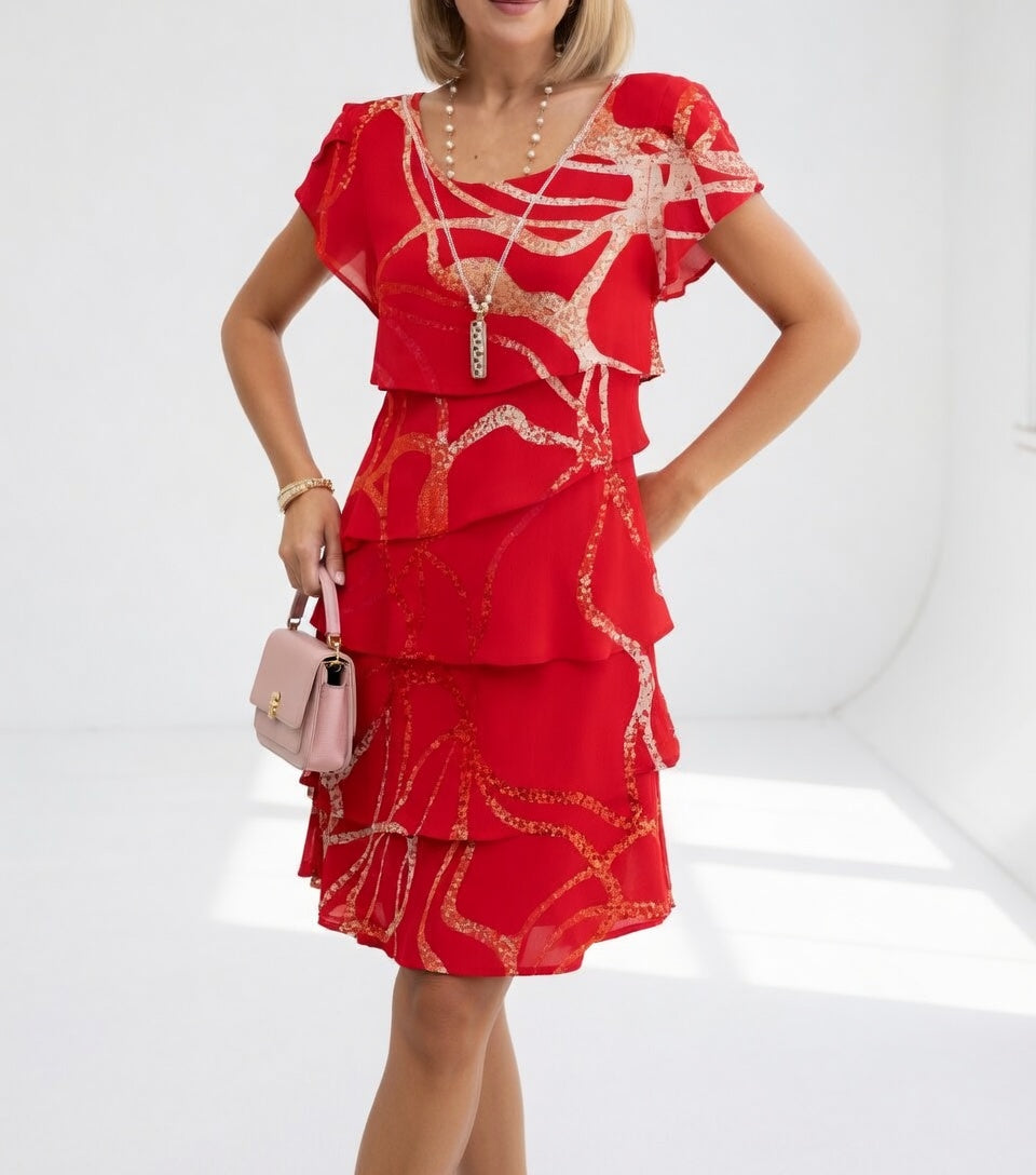 Floréline - Robe florale légère élégante estivale
