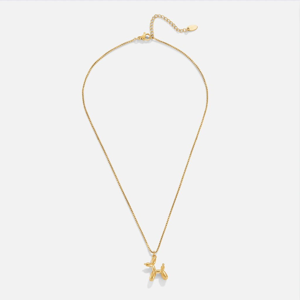 Collier animal en ballon doré