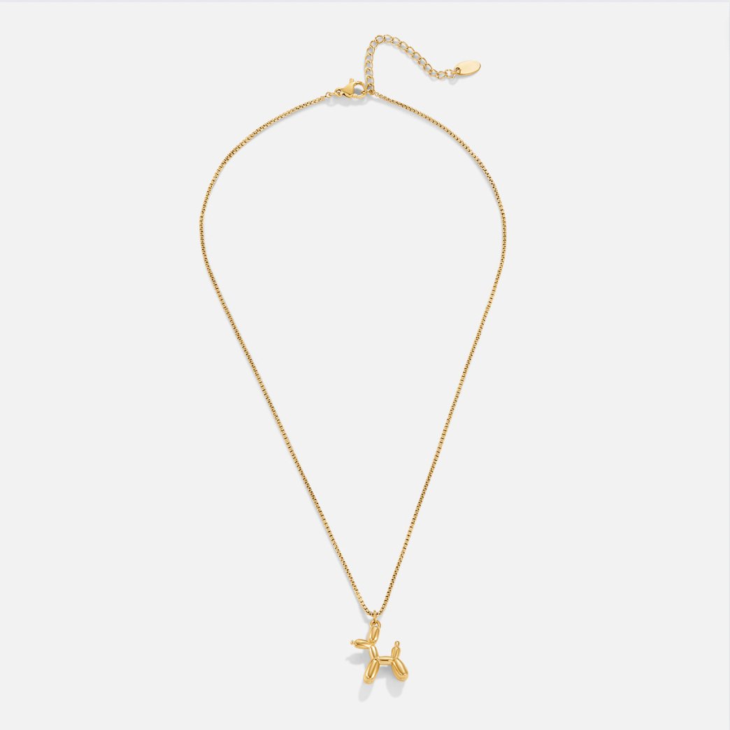 Collier animal en ballon doré