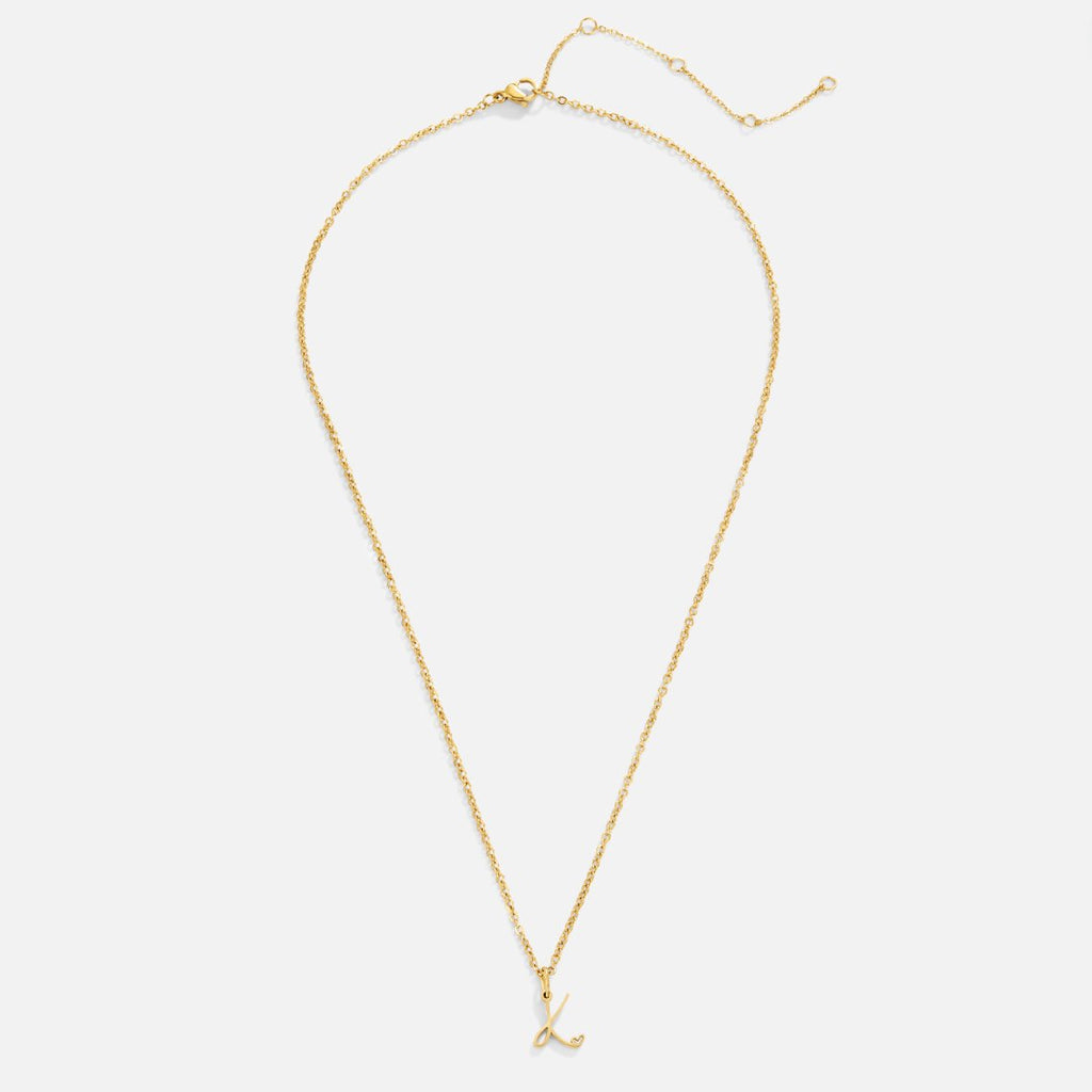 Collier cœur lettre or